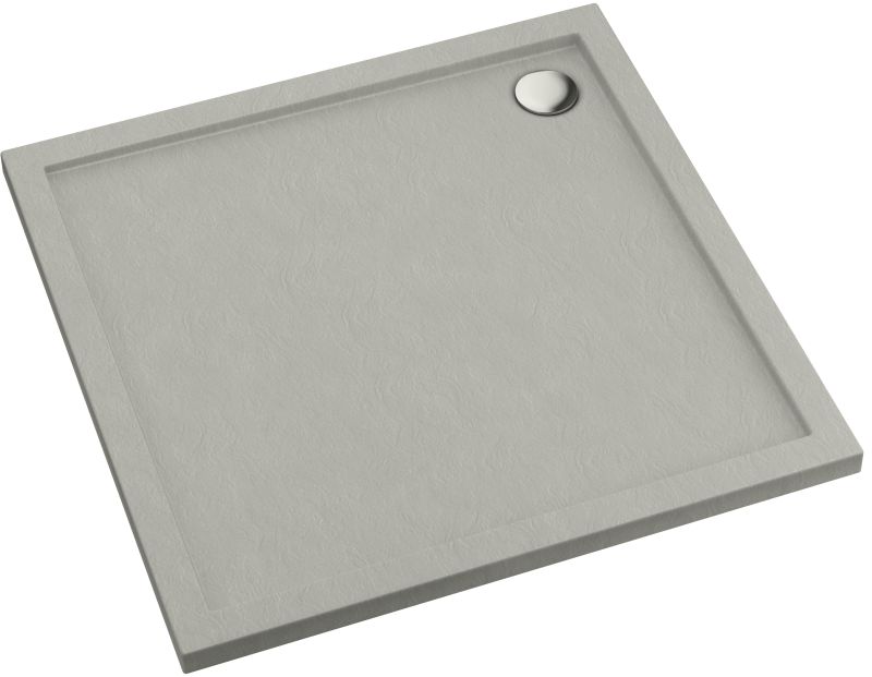 Darmowa Dostawa - Brodzik kwadratowy 80x80 cm cement Schedpol Caspar New Cement Stone 32330CTST