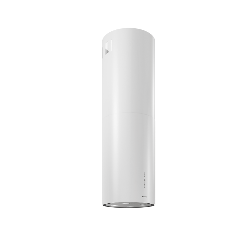 Darmowa Dostawa - Okap kuchenny 39 cm wyspowy biały Globalo Exclusive Cylindro Isola CYLINDROISOLA397WHITE