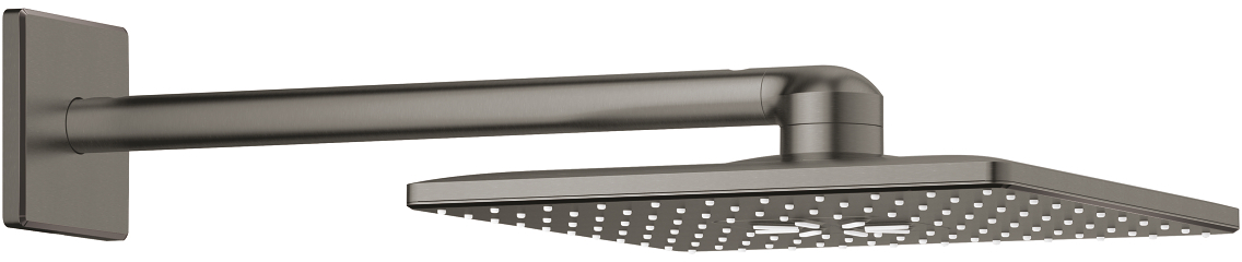 Darmowa Dostawa - Deszczownica z ramieniem 31x31 cm kwadratowa brushed hard graphite Grohe Rainshower 26479AL0