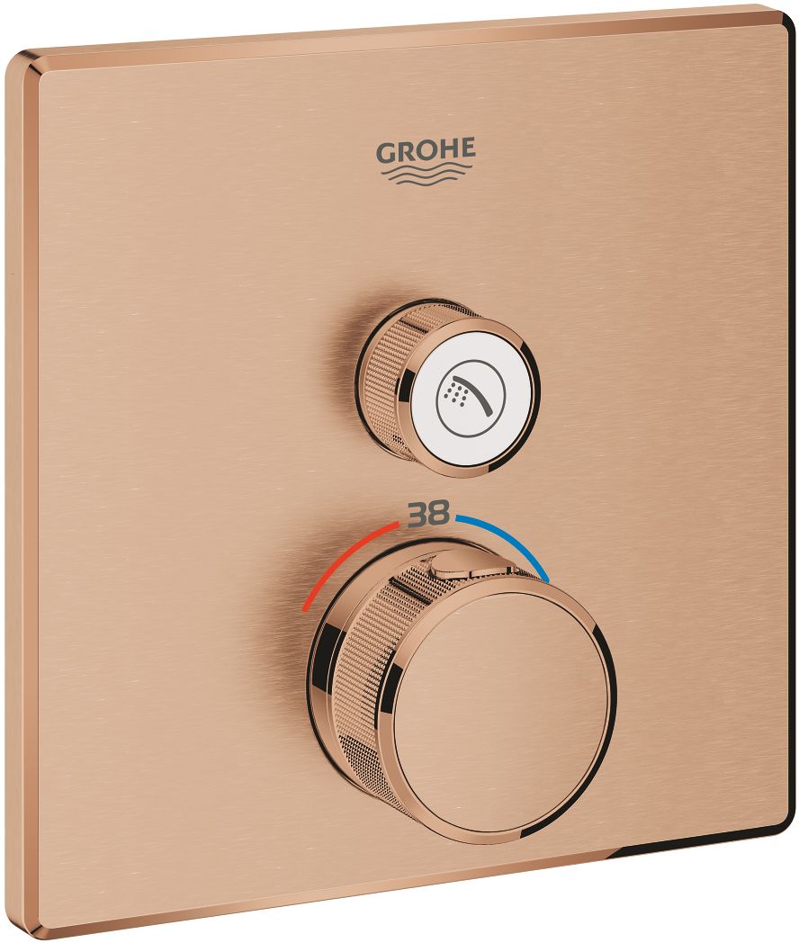 Darmowa Dostawa - Bateria prysznicowa podtynkowa termostatyczna brushed warm sunset Grohe Grohtherm SmartControl 29123DL0