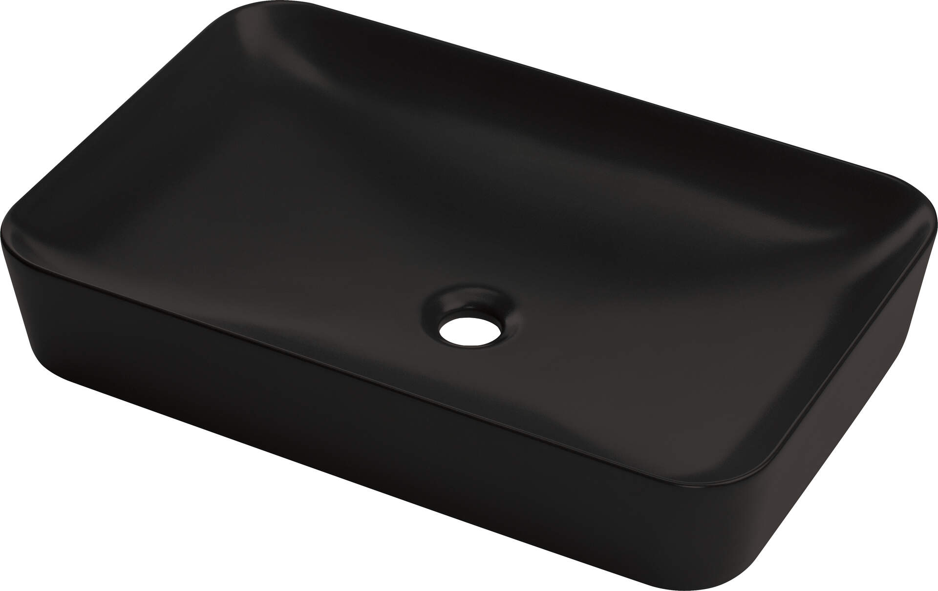 Darmowa Dostawa - Umywalka 59.7x39.6 cm prostokątna nablatowa czarna Deante Tess CDSNU6S