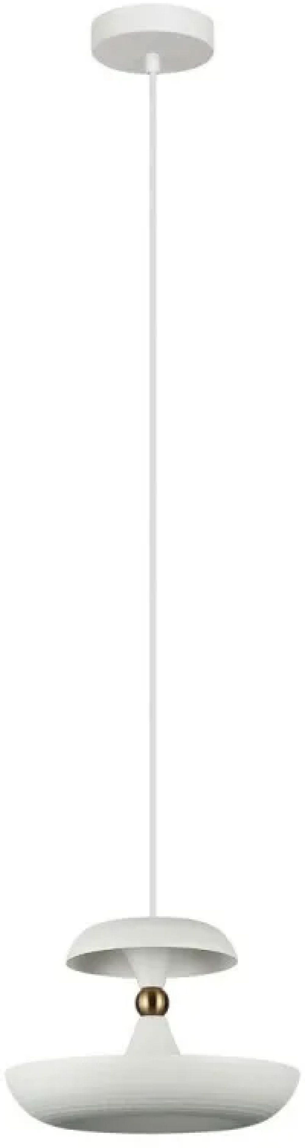 Darmowa Dostawa - Lampa wisząca 1x40 W biała Italux Marina PND732211MWH