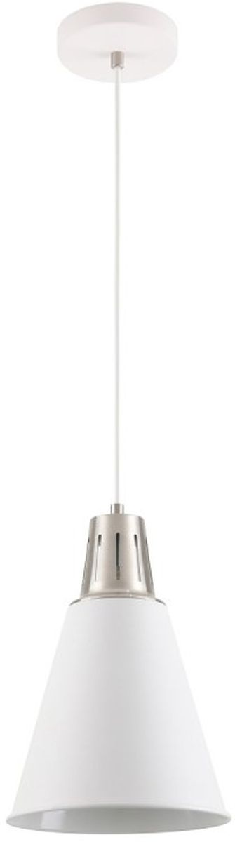 Darmowa Dostawa - Lampa wisząca 1x40 W biała-srebrna GTV Gianni OSGIANE2703DEC