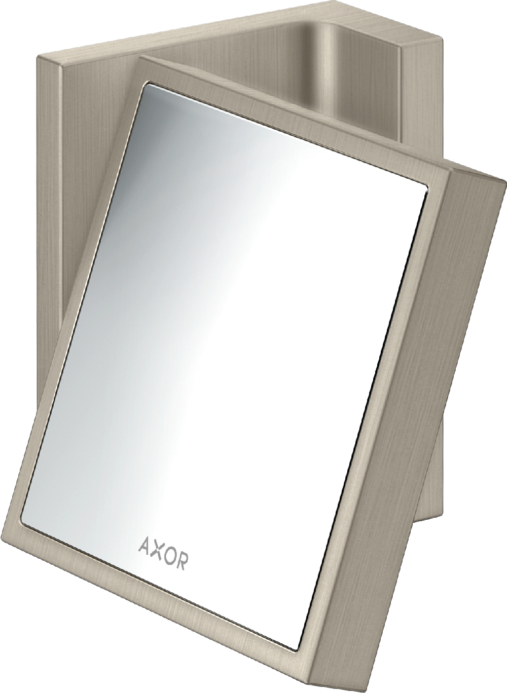 Darmowa Dostawa - Lusterko kosmetyczne 12x11 cm prostokątne nikiel Axor Universal Rectangular 42649820