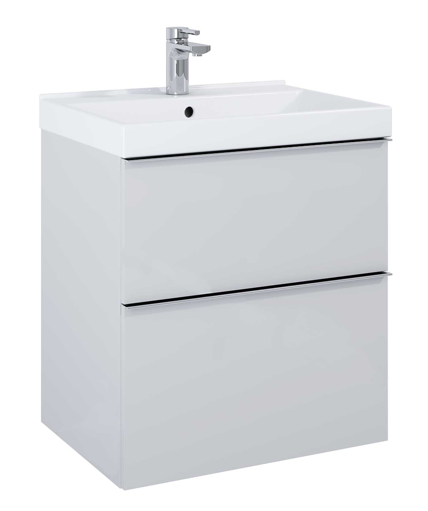 Darmowa Dostawa - Szafka 60x44.9x63.5 cm podumywalkowa wisząca szara Elita Look RE010601027040