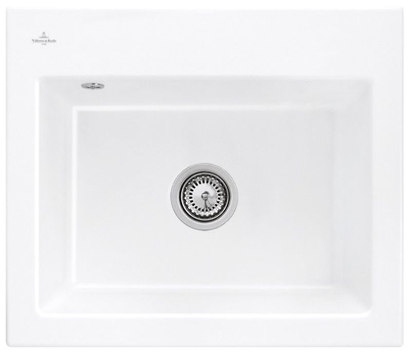 Darmowa Dostawa - Zlewozmywak ceramiczny 56.5x47.5 cm biały Villeroy & Boch Subway 33091FR1HL2
