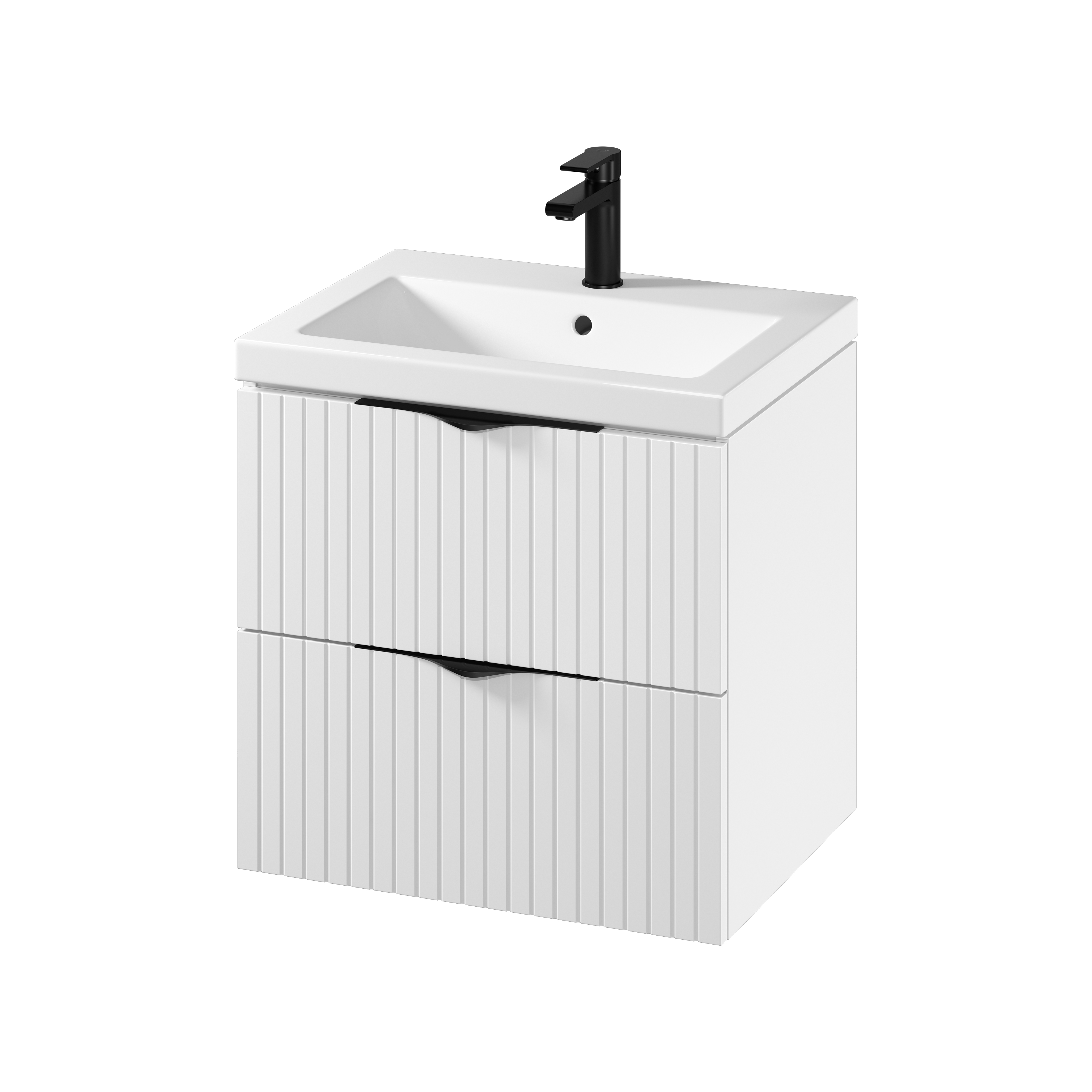 Darmowa Dostawa - Umywalka z szafką 60 cm białą Cersanit Tirso S801545