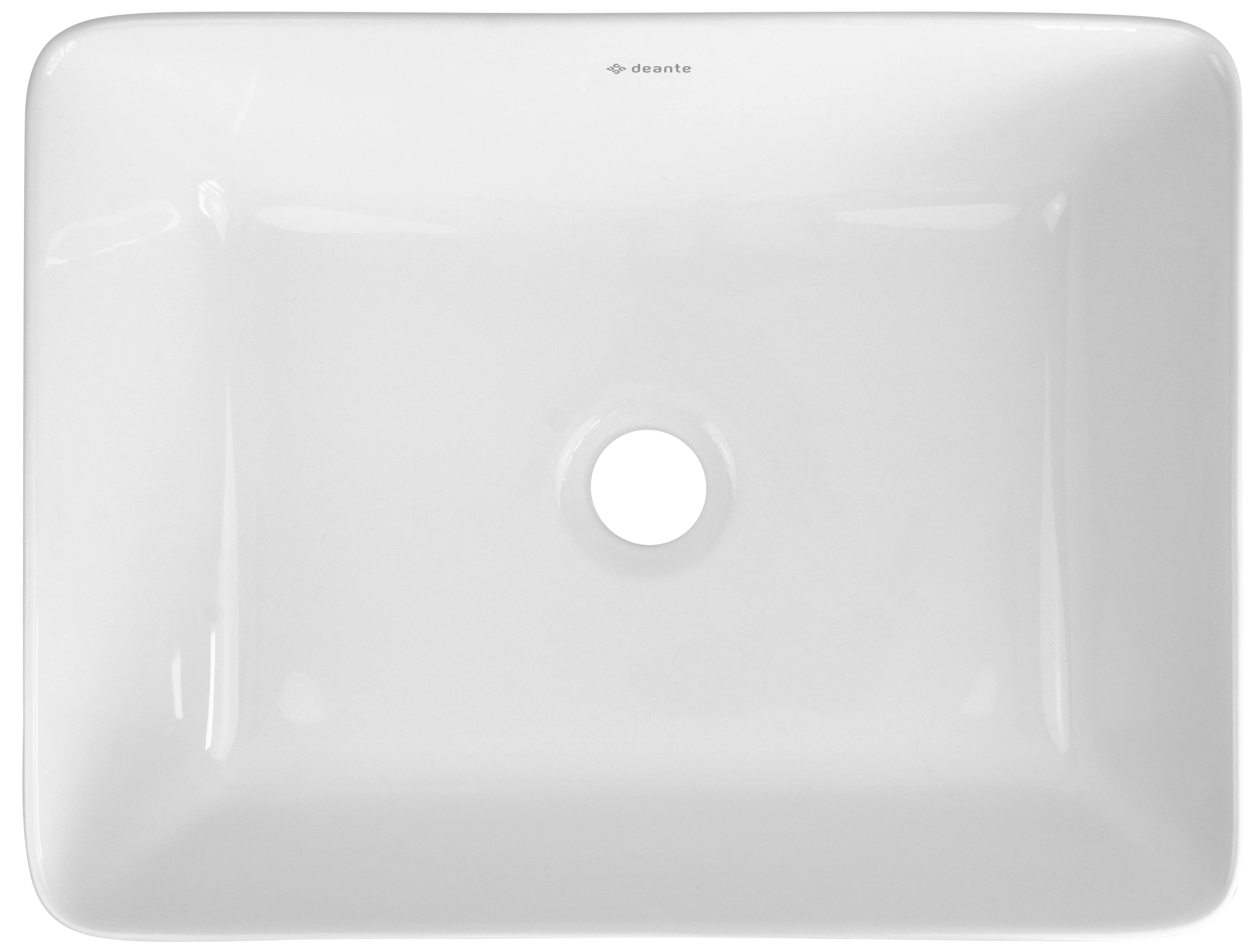 Darmowa Dostawa - Umywalka 40x30 cm prostokątna nablatowa biała Deante Jasmin CDJ6U4S