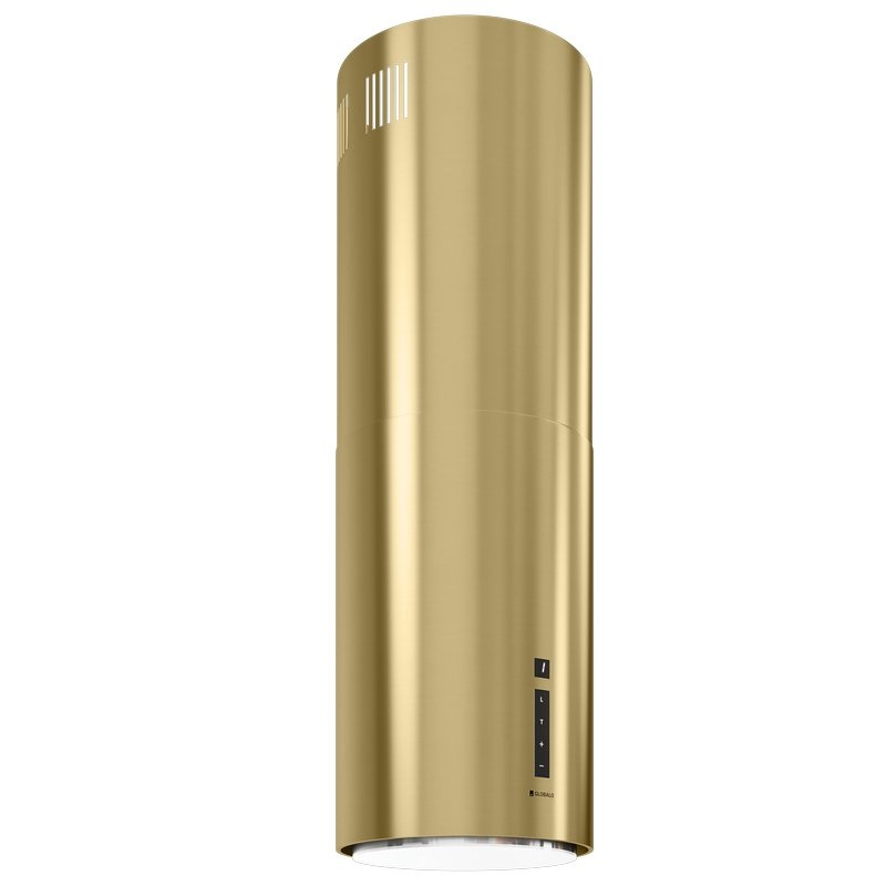 Darmowa Dostawa - Okap kuchenny 39 cm wyspowy złoty Globalo Silent Quality Heweno Isola HEWENOISOLA392LIGHTGOLDMAT