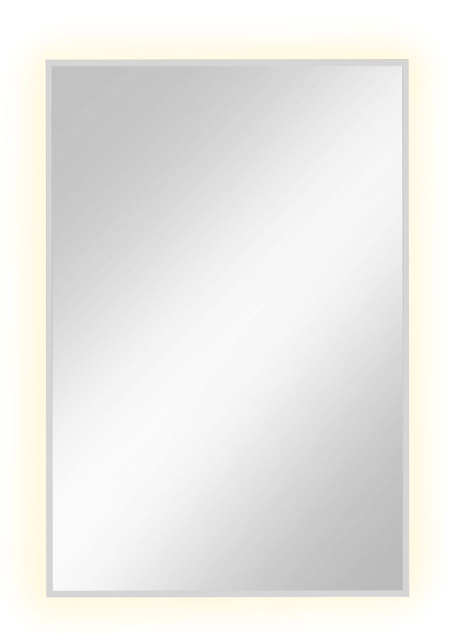 Darmowa Dostawa - Lustro 60x90 cm prostokątne z oświetleniem biały Baltica Design Tiny Border Straight 5904107904603