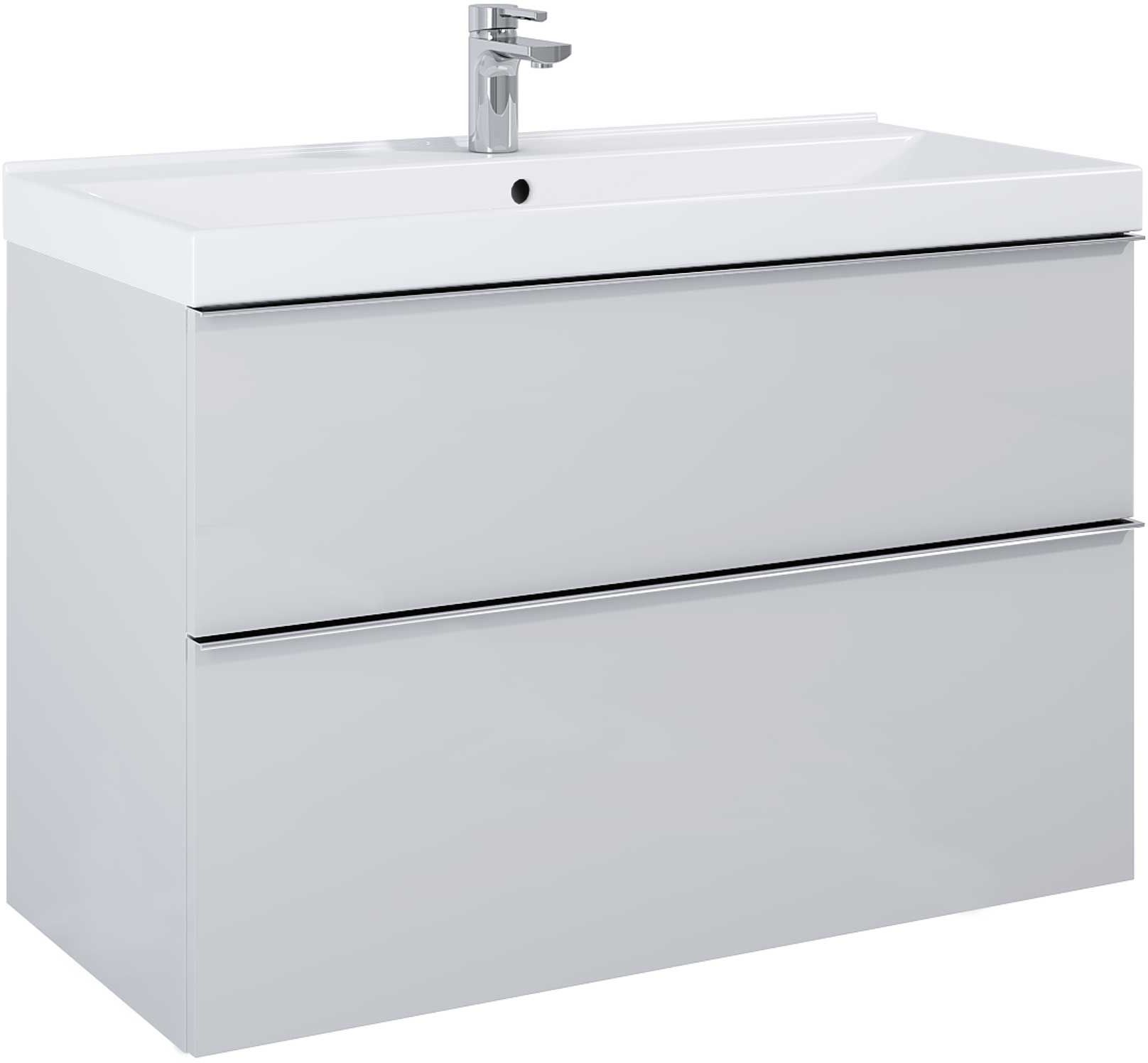 Darmowa Dostawa - Szafka 100x44.9x63.5 cm podumywalkowa wisząca szara Elita Look RE011000027040