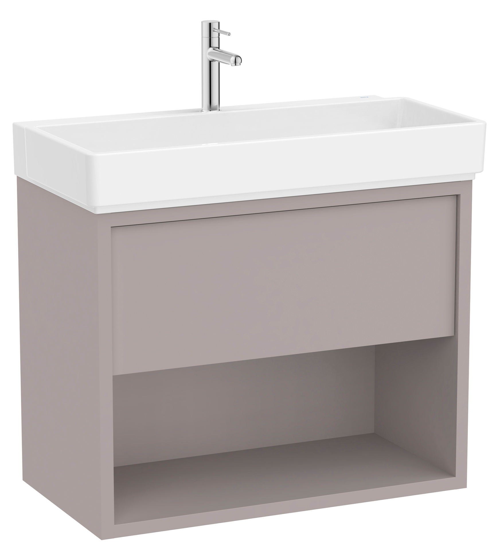 Darmowa Dostawa - Umywalka z szafką 80 cm szarą Roca Tura A852030559