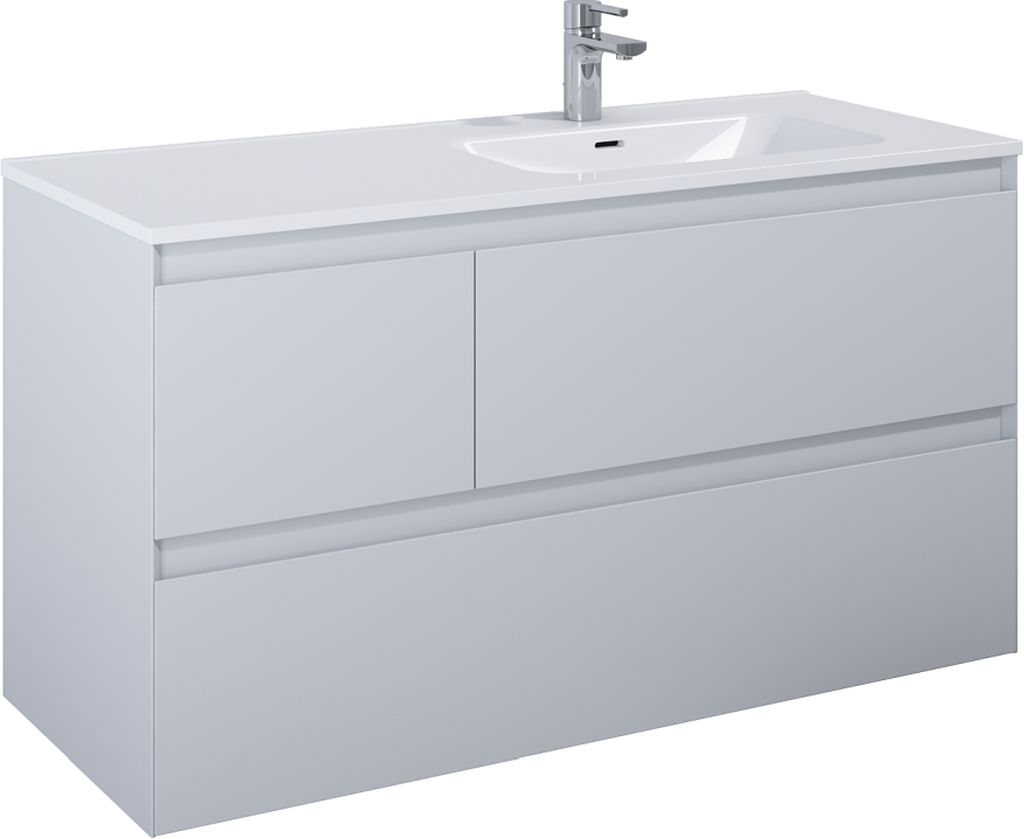 Darmowa Dostawa - Szafka 120x45.8x63.5 cm podumywalkowa wisząca szara Elita Split RE012005157040