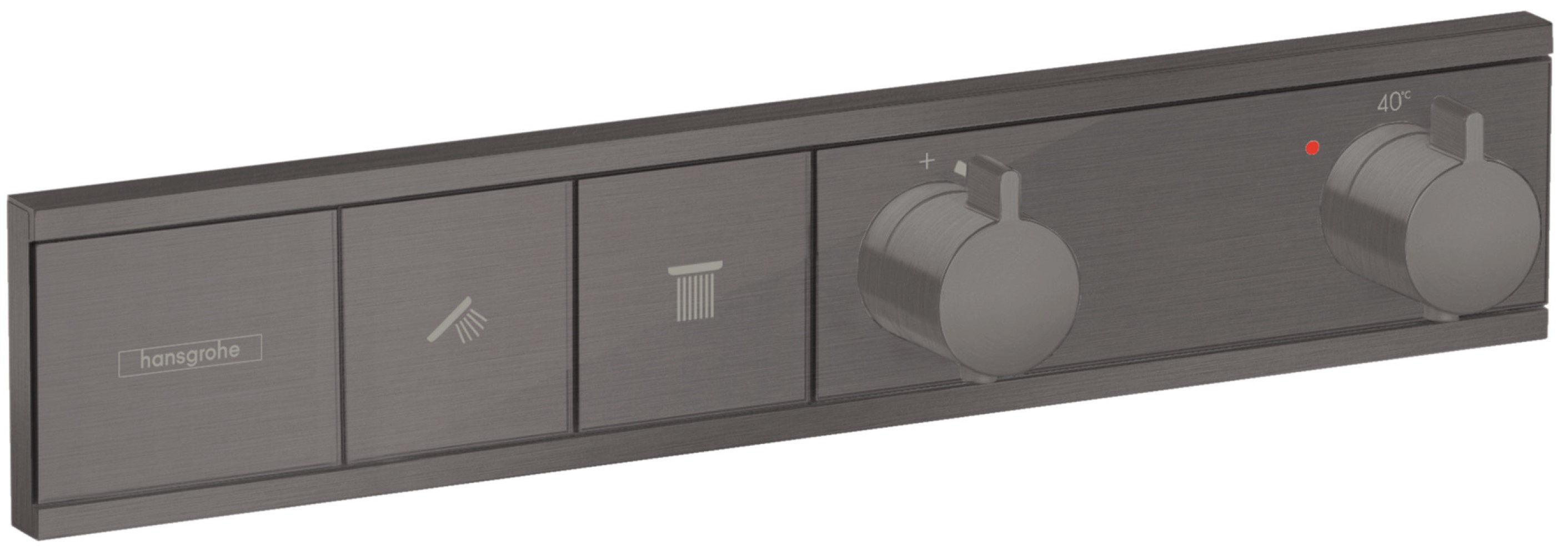 Darmowa Dostawa - Bateria prysznicowa podtynkowa termostatyczna czarna Hansgrohe RainSelect 15380340