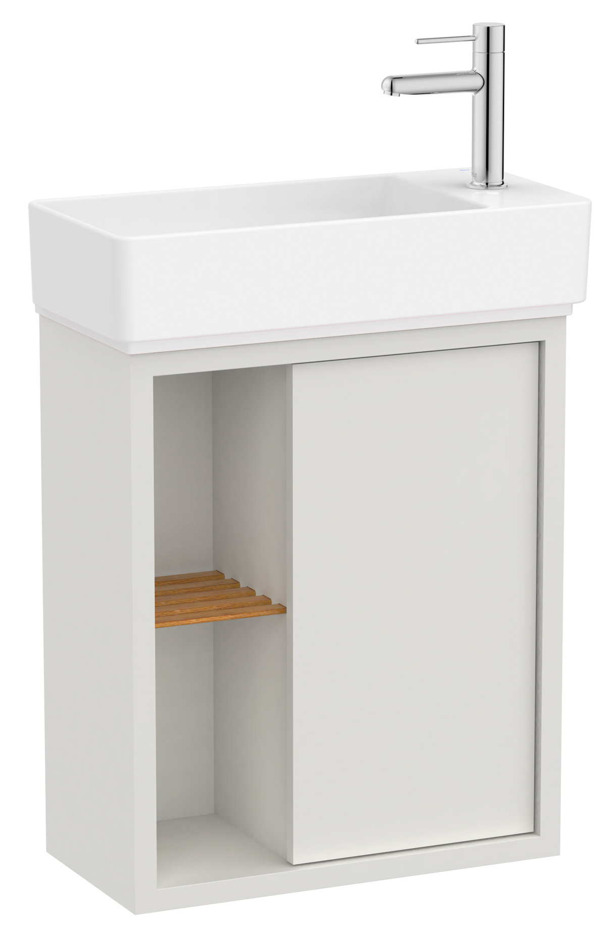 Darmowa Dostawa - Umywalka z szafką 55 cm białą Roca Tura A852022558