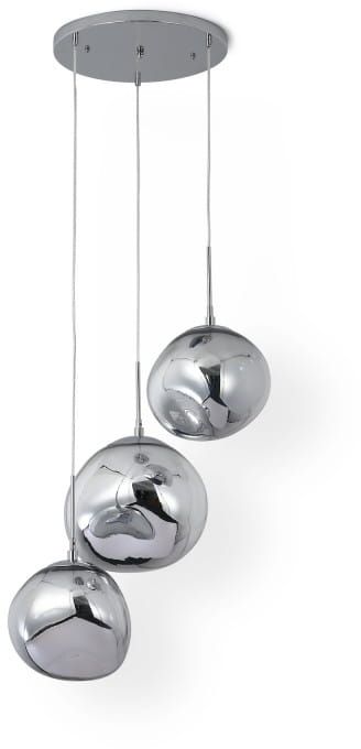 Darmowa Dostawa - Lampa wisząca 3x20 W srebrna Abruzzo Sfero ABRZ3SE28
