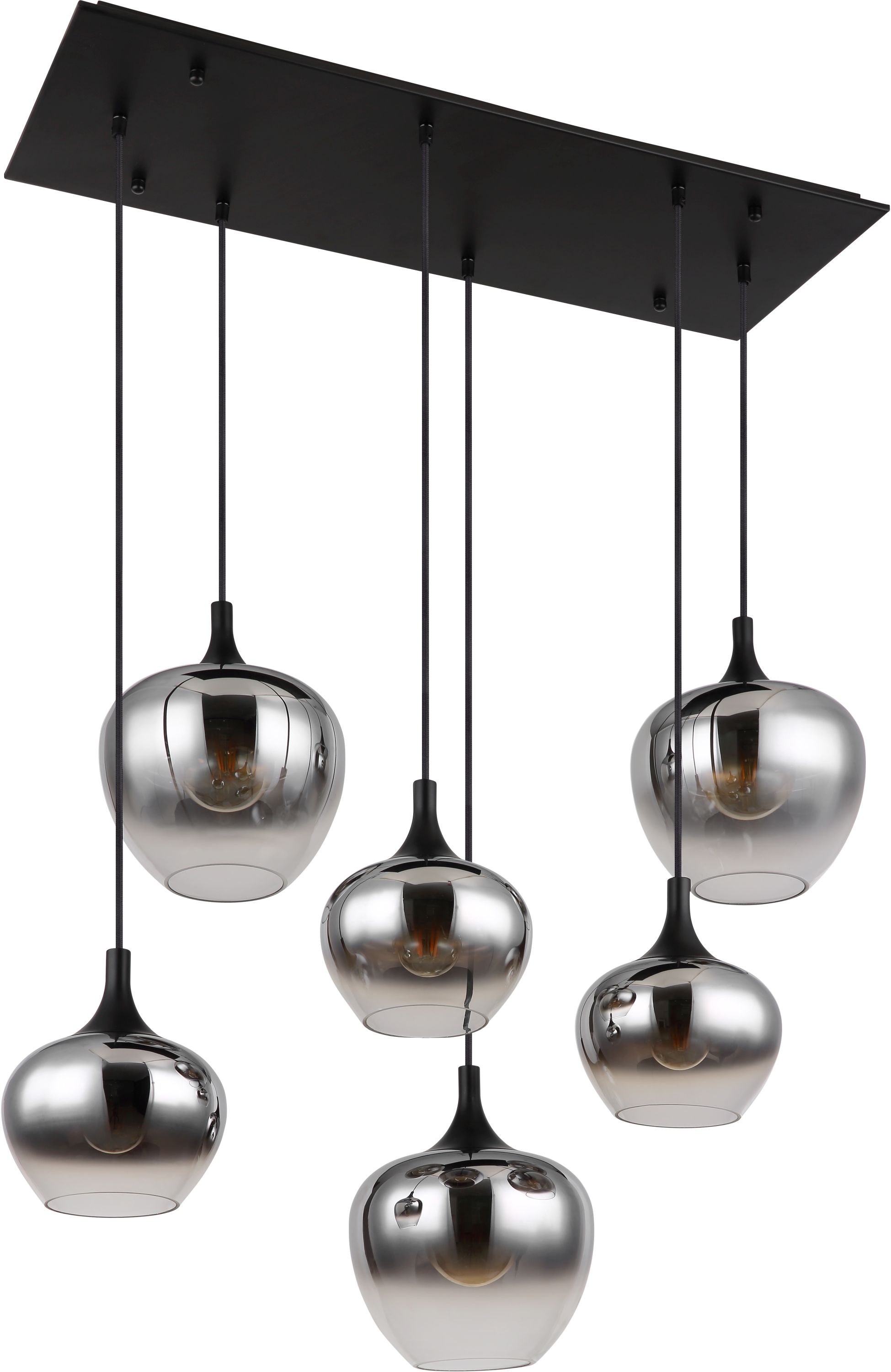 Darmowa Dostawa - Lampa wisząca 6x40 W czarny Globo Lighting Maxy 155486H