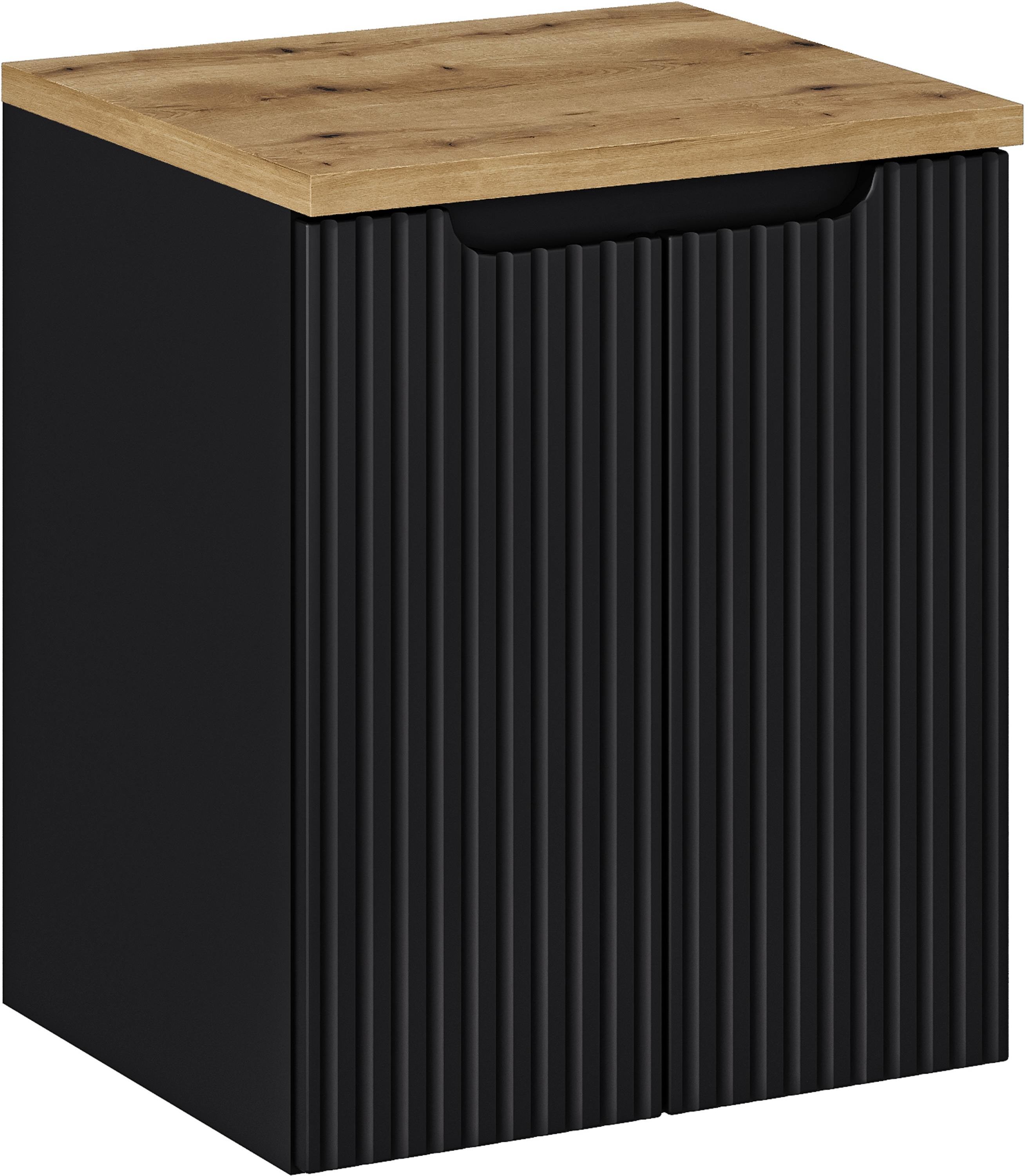 Darmowa Dostawa - Szafka z blatem 50x40x57 cm podumywalkowa wisząca czarna Comad Nova Black SETNOBBOAK50CMD