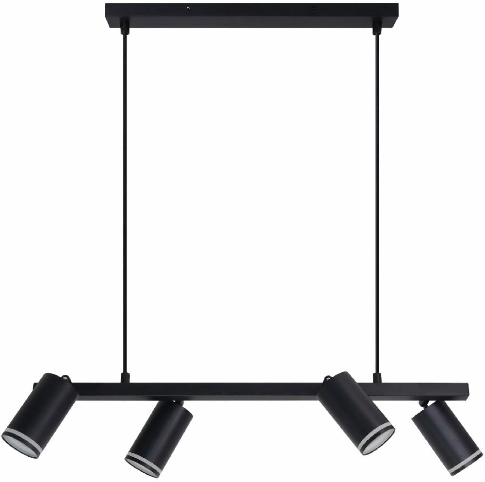 Darmowa Dostawa - Lampa wisząca 4x10 W czarna Goldlux Paris 325358