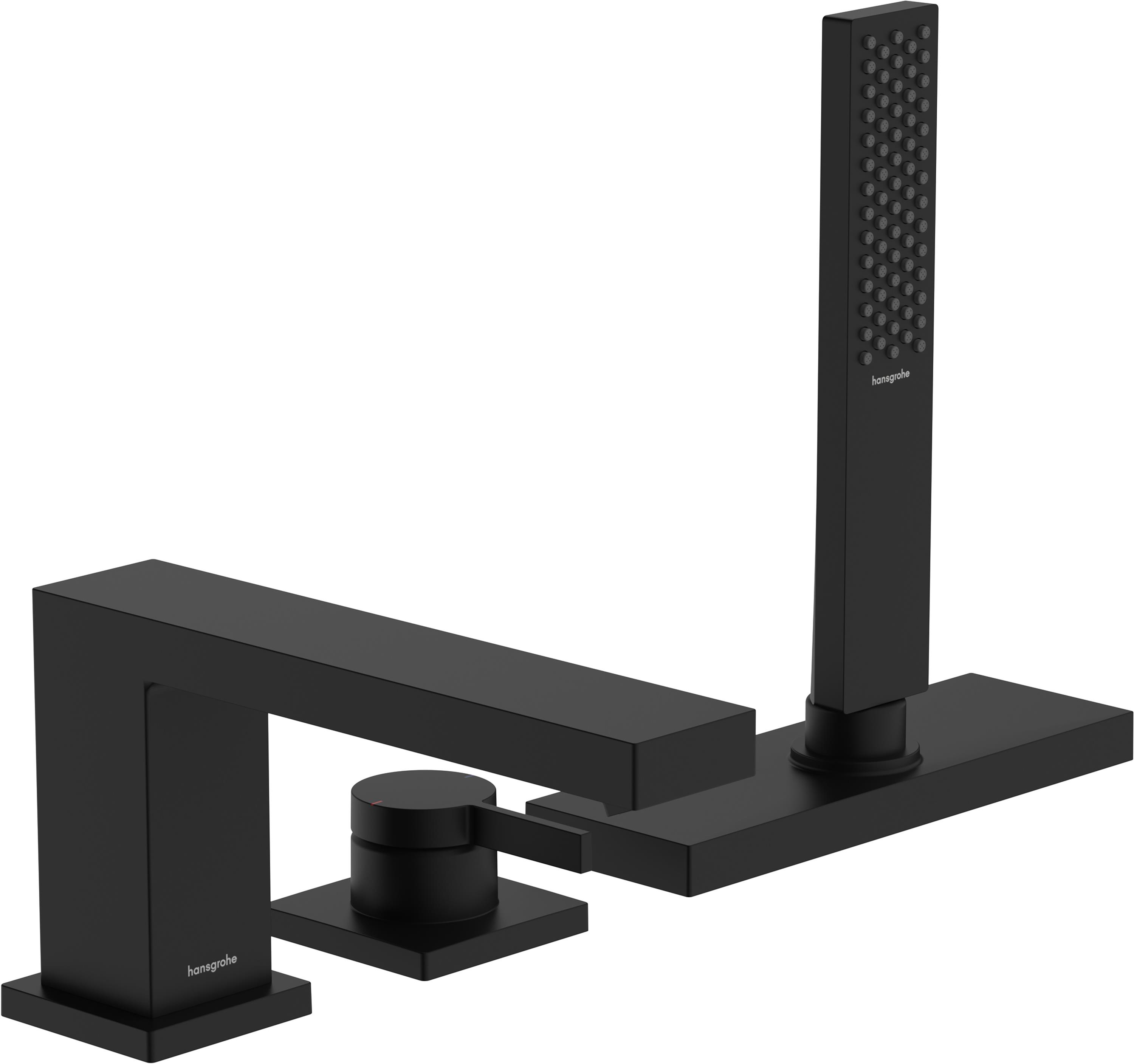 Darmowa Dostawa - Bateria wannowo-prysznicowa nawannowa czarna Hansgrohe Tecturis E 73443670