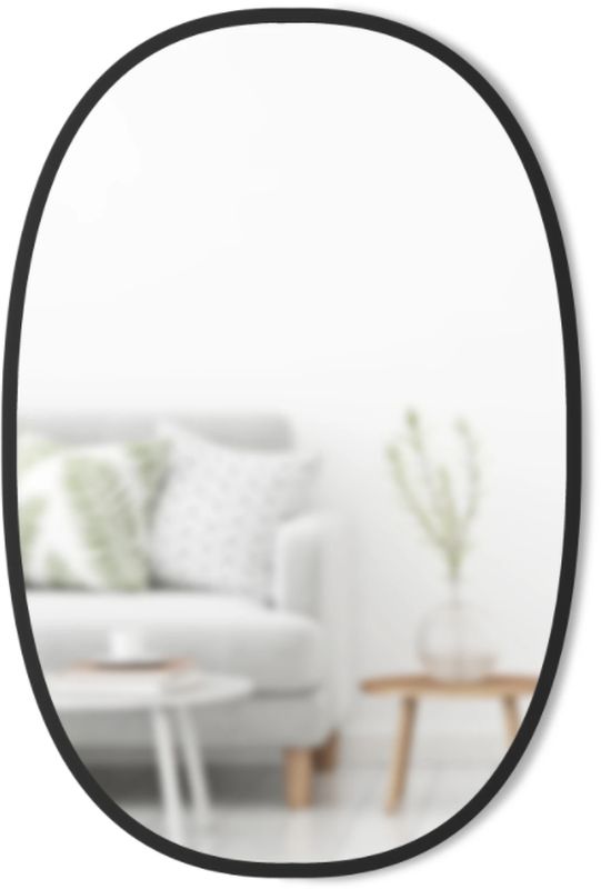 Darmowa Dostawa - Lustro 45.7x61 cm owalne czarny Umbra Hub 1013765040