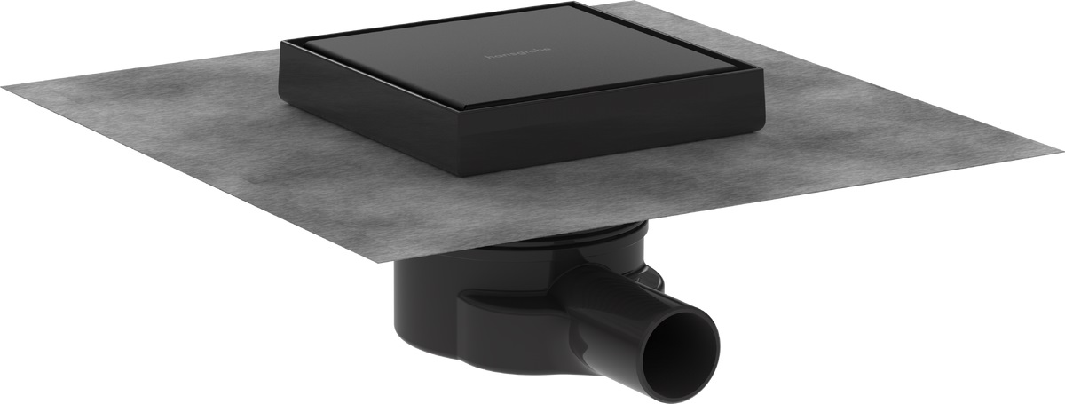 Darmowa Dostawa - Odpływ prysznicowy 15 cm czarny Hansgrohe RainDrain Point 56249670
