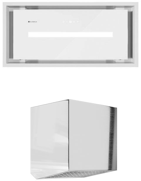 Darmowa Dostawa - Okap podszafkowy 60 cm biały Globalo Design Saredo SAREDO601WHITETZ11