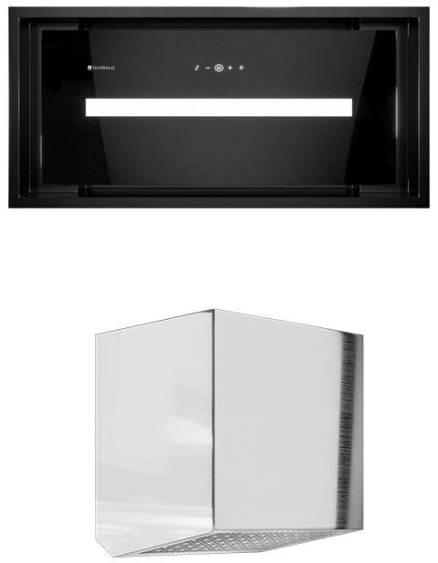 Darmowa Dostawa - Okap podszafkowy 60 cm czarny Globalo Design Saredo SAREDO601BLACKTZ11