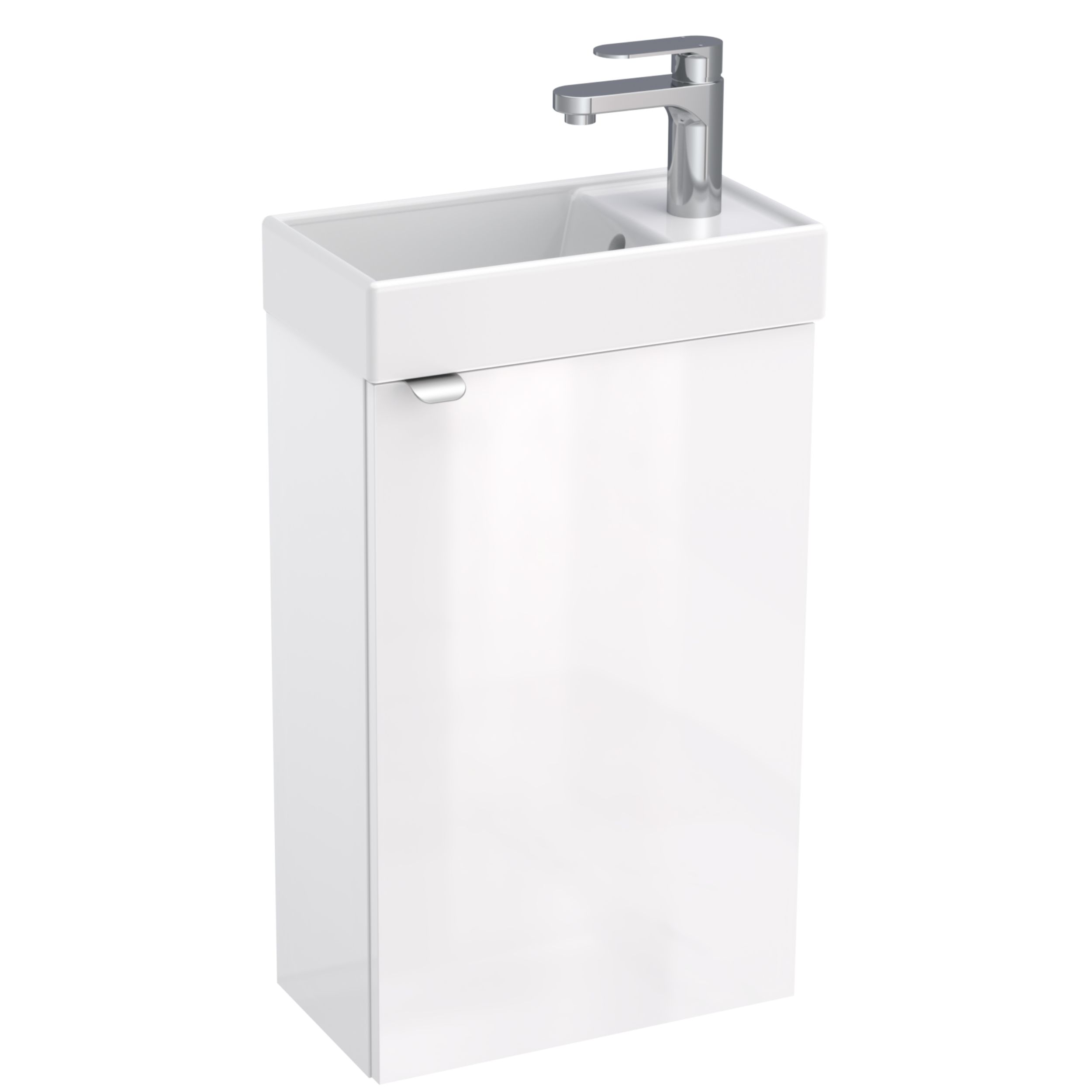 Darmowa Dostawa - Umywalka z szafką 40 cm białą Strama Gizo 2010000