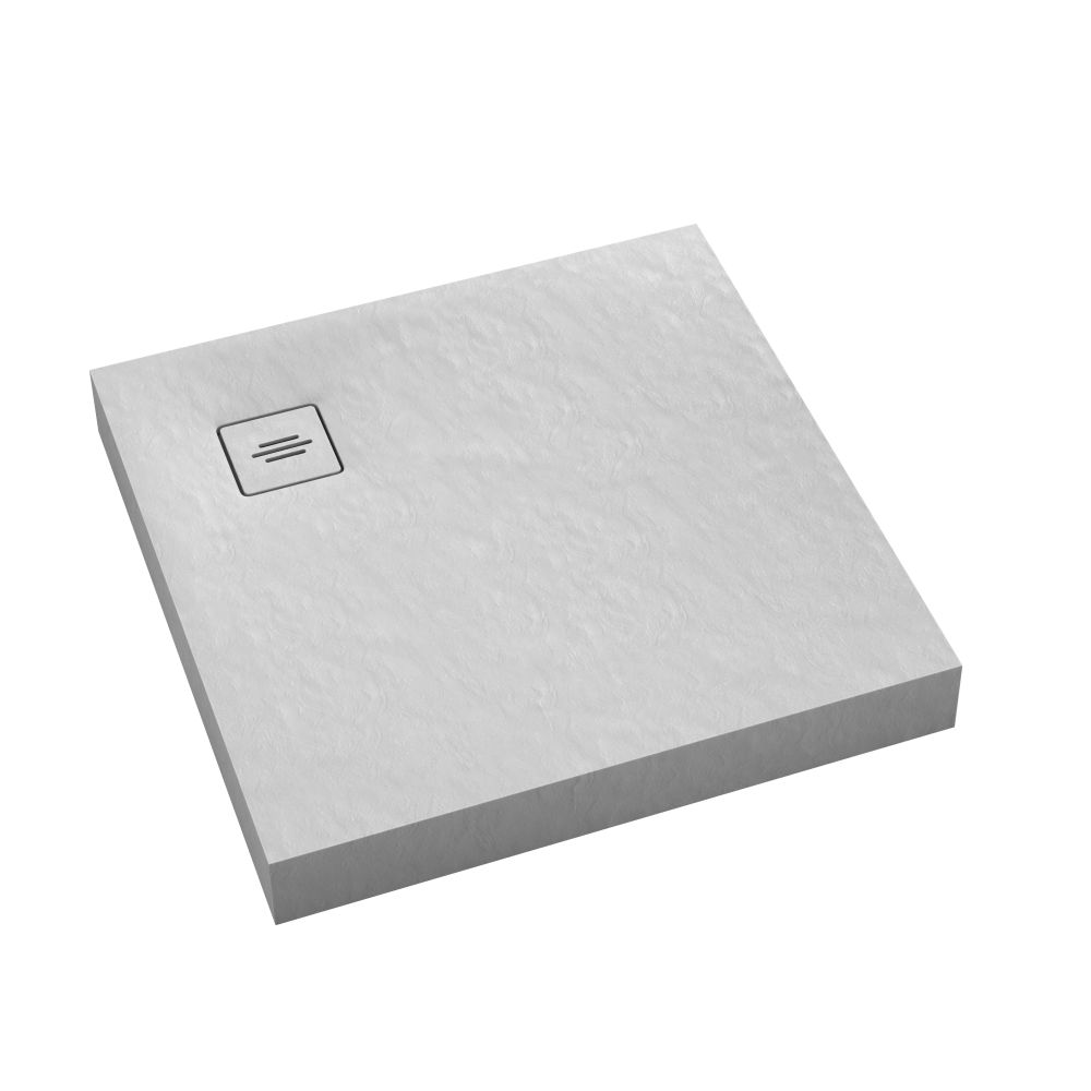 Darmowa Dostawa - Brodzik kwadratowy 80x80 cm biały Schedline Collection Nonlimits White Stone 3STN1K8080BSTM1BST