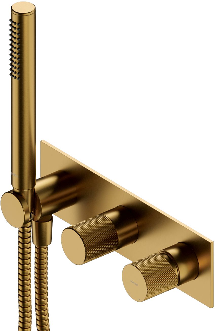 Darmowa Dostawa - Bateria wannowo-prysznicowa podtynkowa złota Omnires Contour CT80351GLB