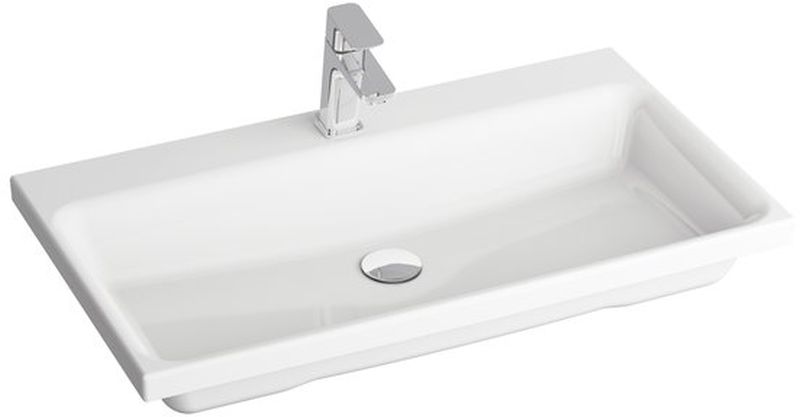 Darmowa Dostawa - Umywalka 80x46 cm prostokątna meblowa biała Ravak Comfort XJX01280001