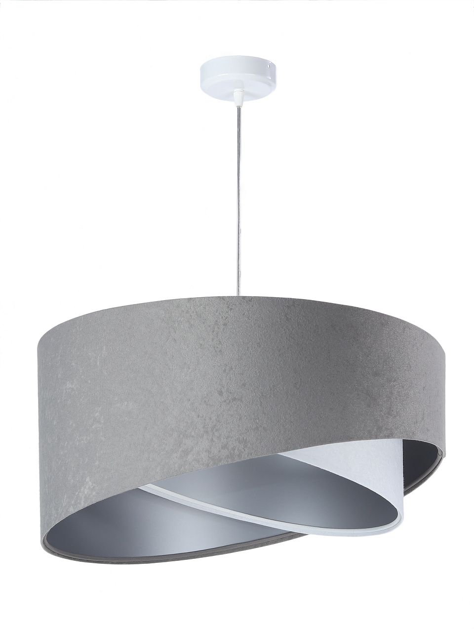 Darmowa Dostawa - Lampa wisząca 1x60 W biała-szary/popielaty-srebrna BPS Koncept Galaxy 060021