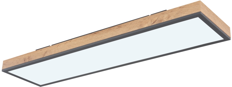 Darmowa Dostawa - Plafon 1x24 W biały-drewno-grafitowy Globo Lighting Doro 416080WD4CCT