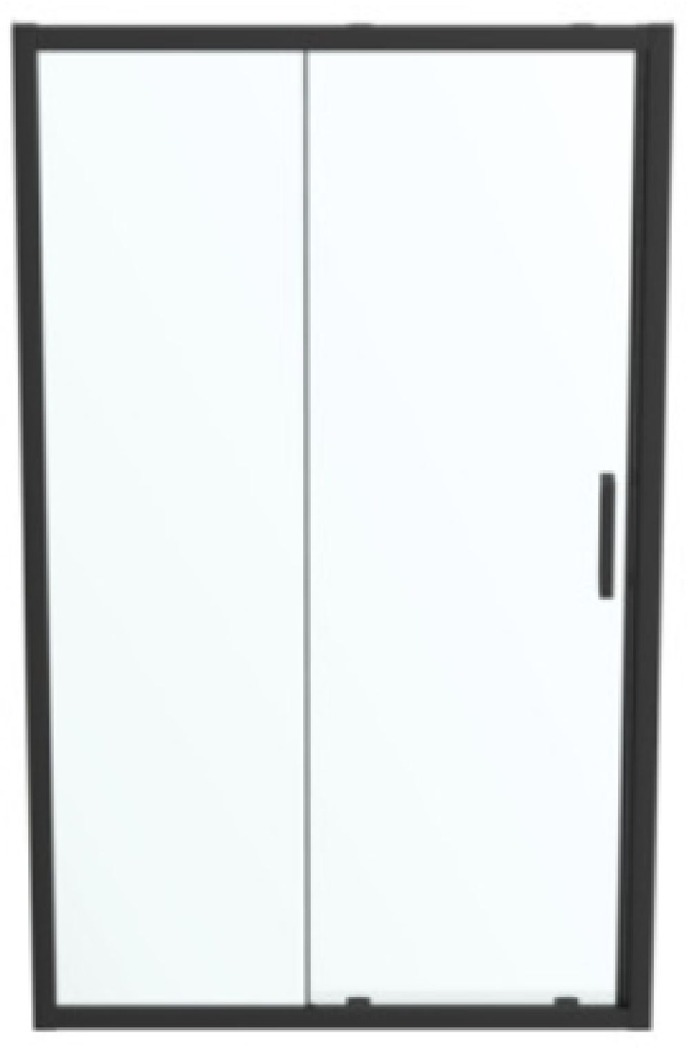 Darmowa Dostawa - Drzwi prysznicowe 120 cm rozsuwane czarny mat/szkło przezroczyste Ideal Standard Connect 2 K9277V3