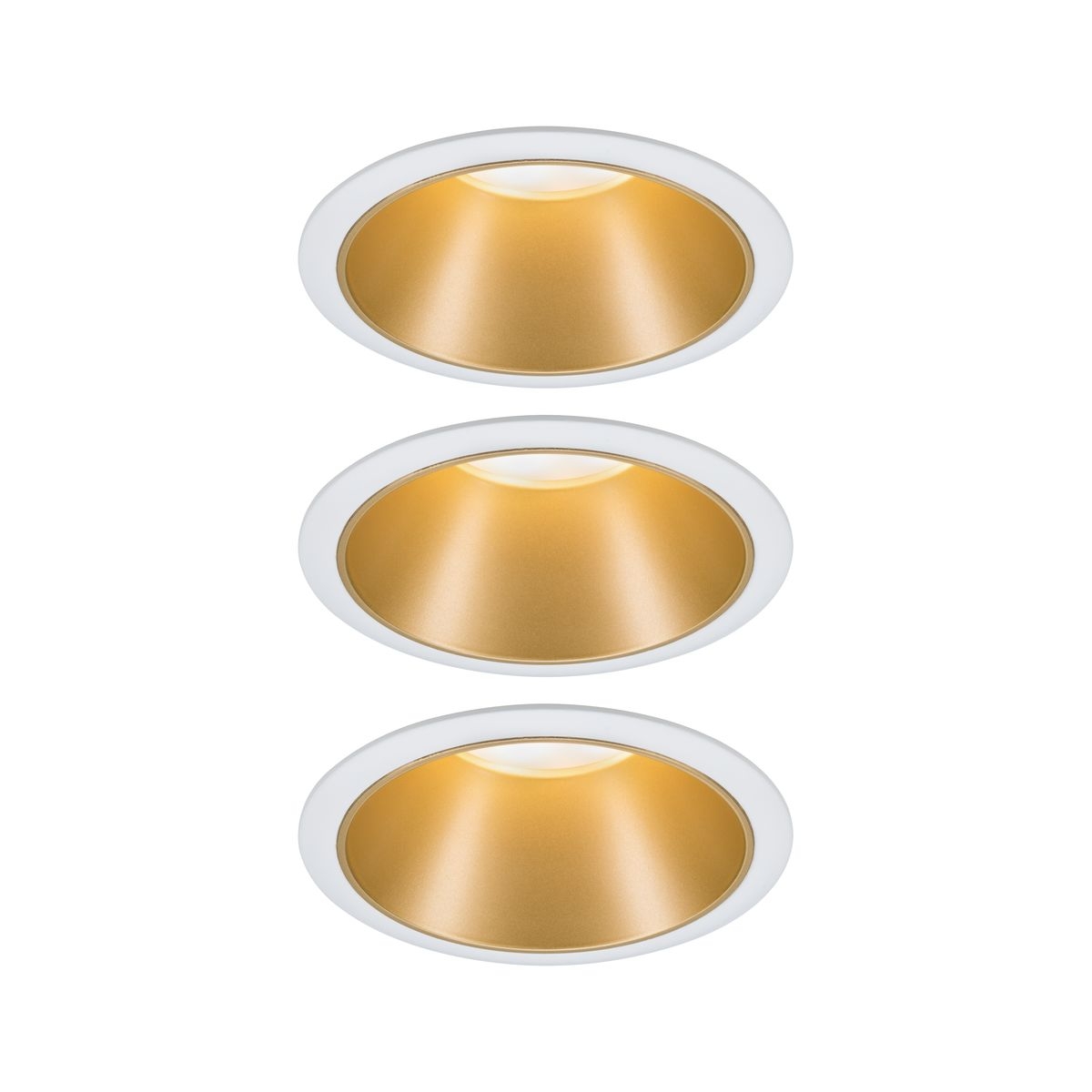 Darmowa Dostawa - Lampa do zabudowy 3x6.5 W biała-złota Paulmann Cole Coin 93406