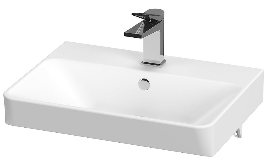 Darmowa Dostawa - Umywalka 50.5x38.5 cm prostokątna ścienna-meblowa biała Cersanit Mille K675004