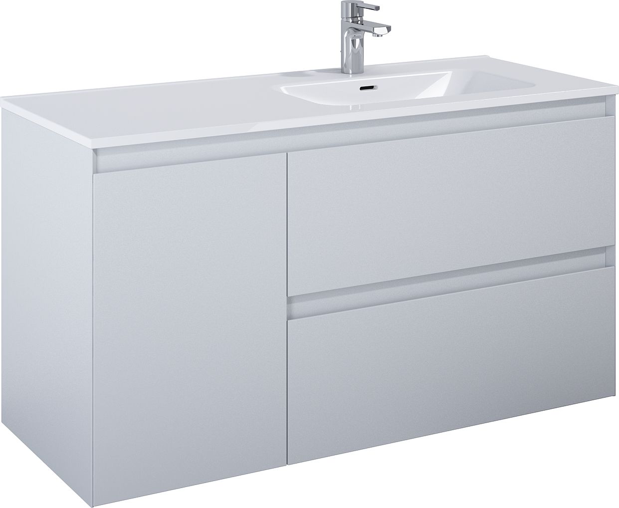 Darmowa Dostawa - Szafka 120x45.8x63.5 cm podumywalkowa wisząca szara Elita Split RE011205257040