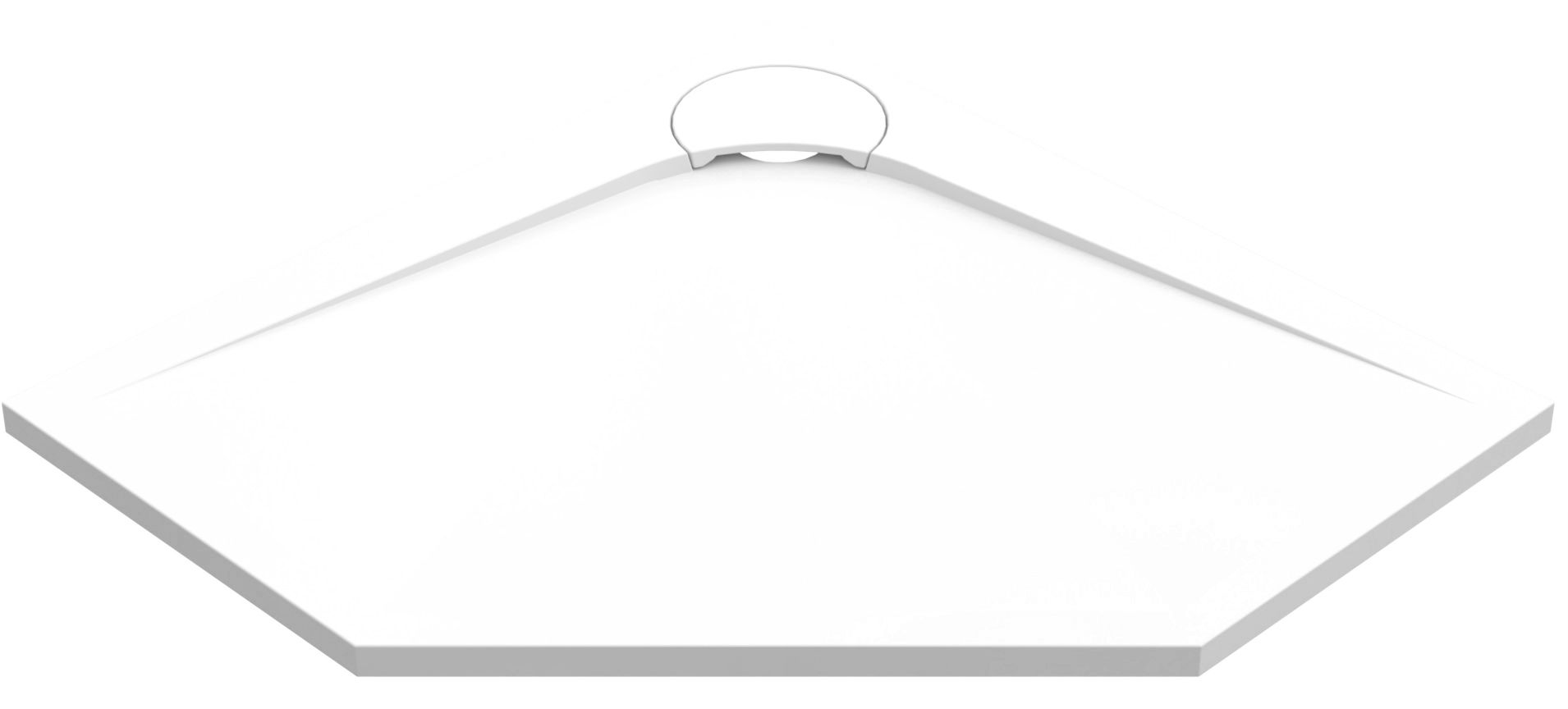 Darmowa Dostawa - Brodzik pięciokątny 90x90 cm biały Vayer Boomerang 090090002270000