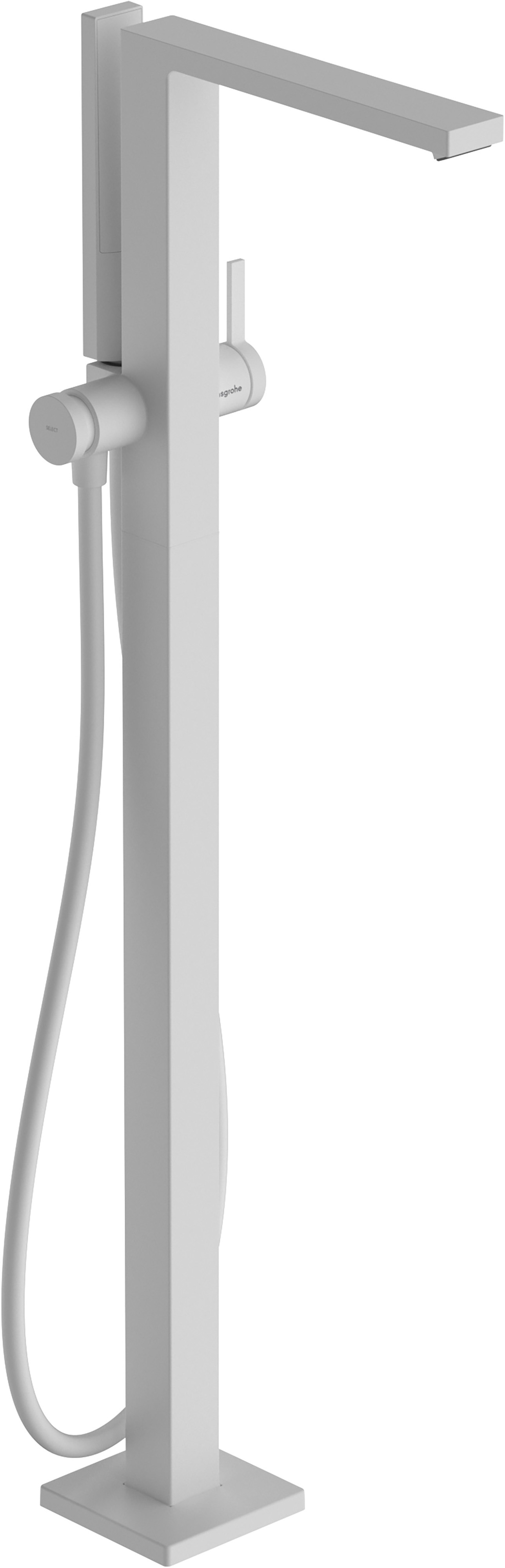 Darmowa Dostawa - Bateria wannowo-prysznicowa wolnostojąca biała Hansgrohe Tecturis E 73445700