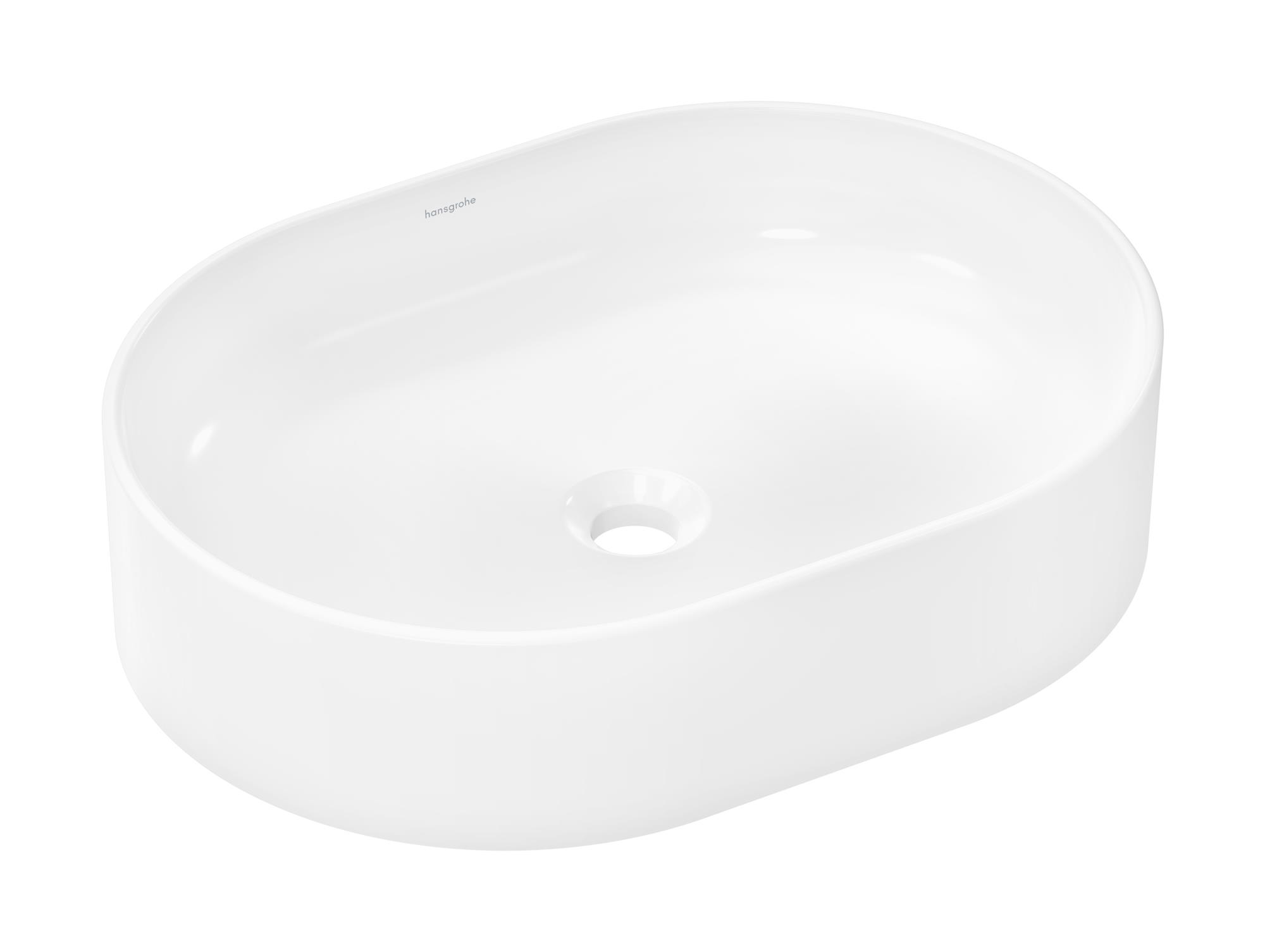 Darmowa Dostawa - Umywalka 55x40 cm owalna nablatowa biała Hansgrohe Xuniva U 61073450