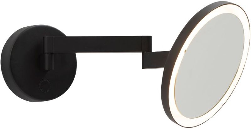 Darmowa Dostawa - Lusterko kosmetyczne 20x31 cm okrągłe z oświetleniem czarny Leds C4 Vanity 75850805K3