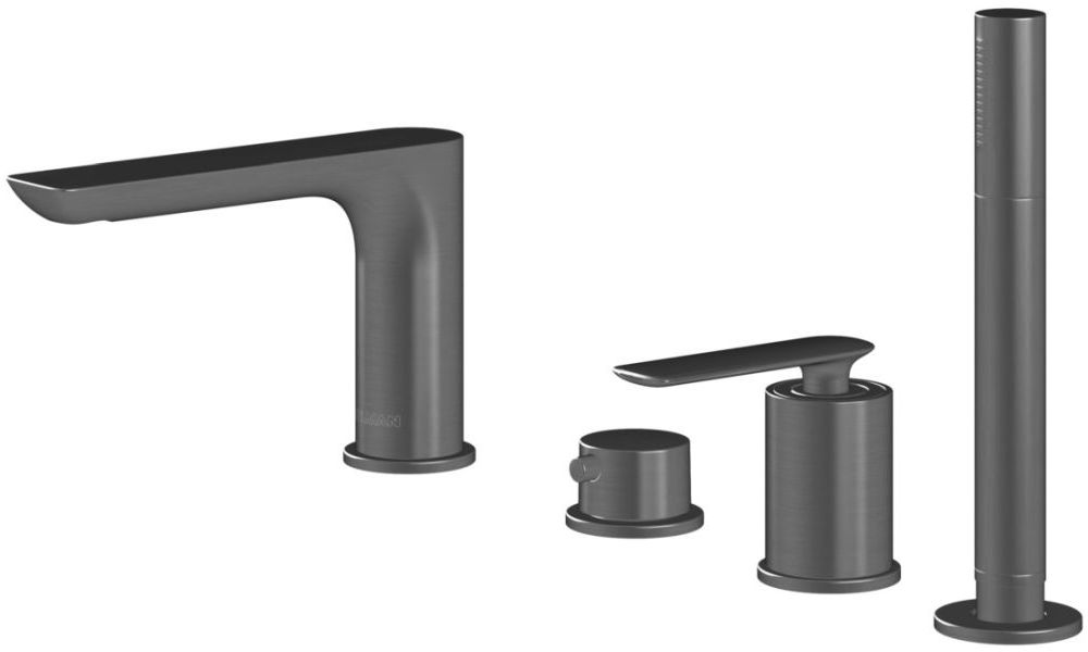Darmowa Dostawa - Bateria wannowo-prysznicowa nawannowa grafit Kohlman Experience Gray QB244EG