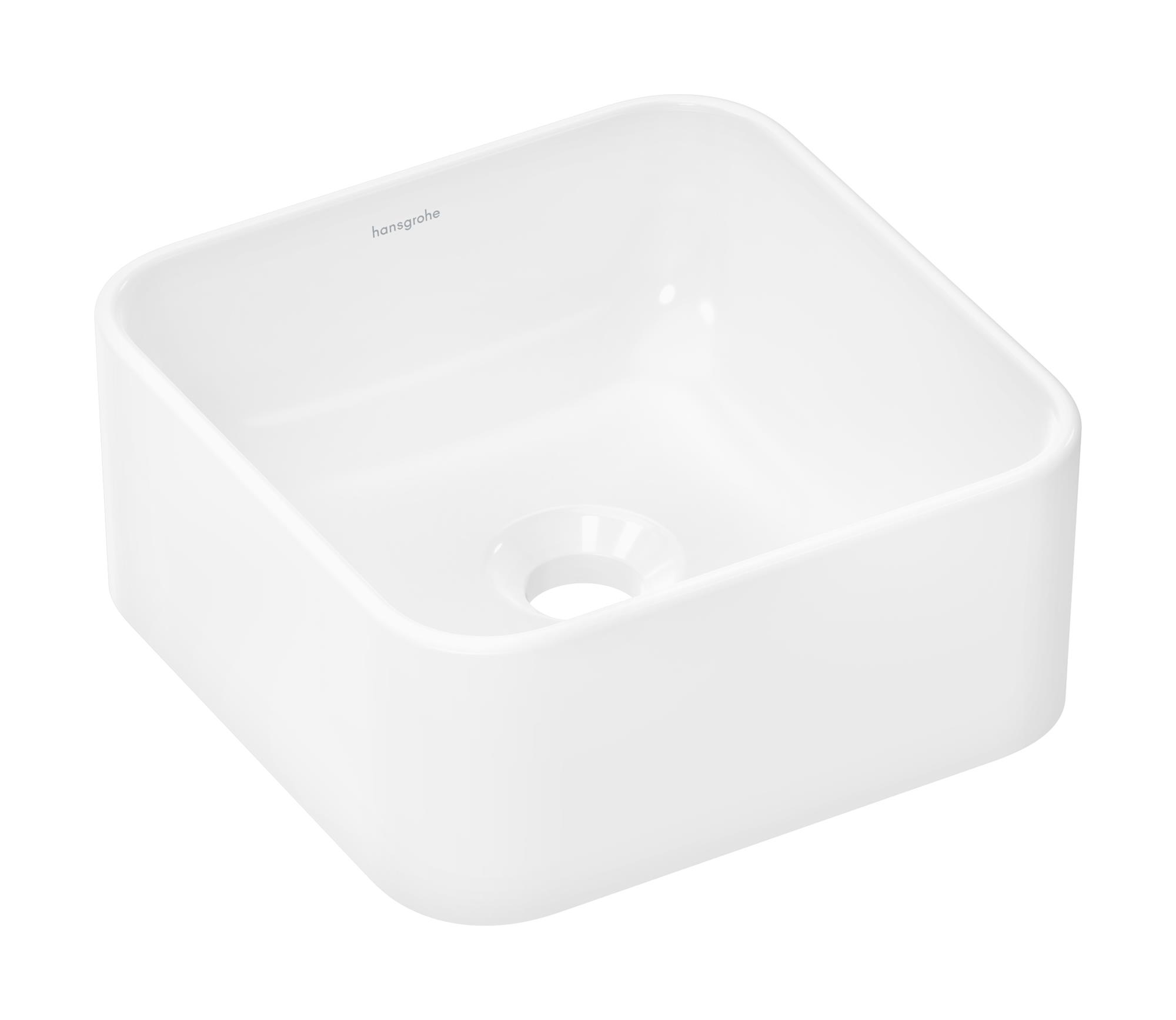 Darmowa Dostawa - Umywalka 30x30 cm kwadratowa nablatowa biała Hansgrohe Xuniva Q 61074450