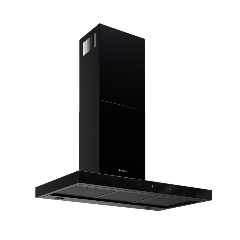 Darmowa Dostawa - Okap kuchenny 90 cm ścienny czarny Globalo Design Verta VERTA903BLACK