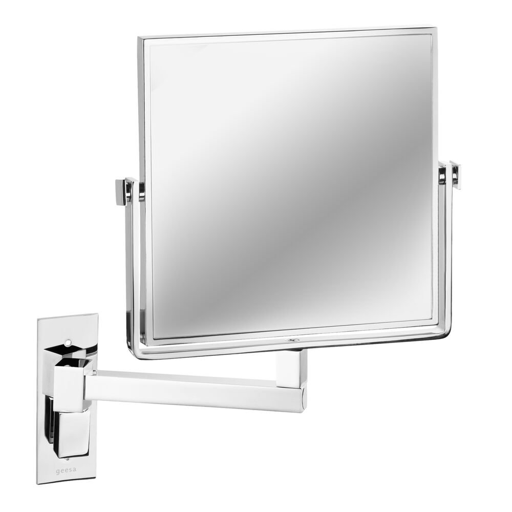 Darmowa Dostawa - Lusterko kosmetyczne 19x19 cm kwadratowe chrom Geesa Mirror 911080