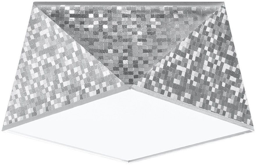 Darmowa Dostawa - Plafon 1x60 W szary Sollux Lighting Hexa SL0688