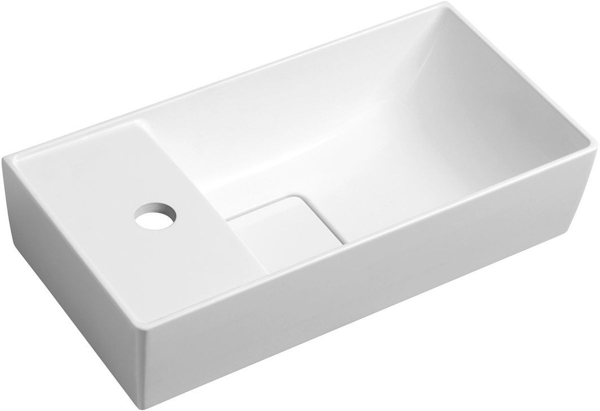 Darmowa Dostawa - Umywalka 47x24 cm prostokątna ścienna-meblowa biała Sapho Smart MX475
