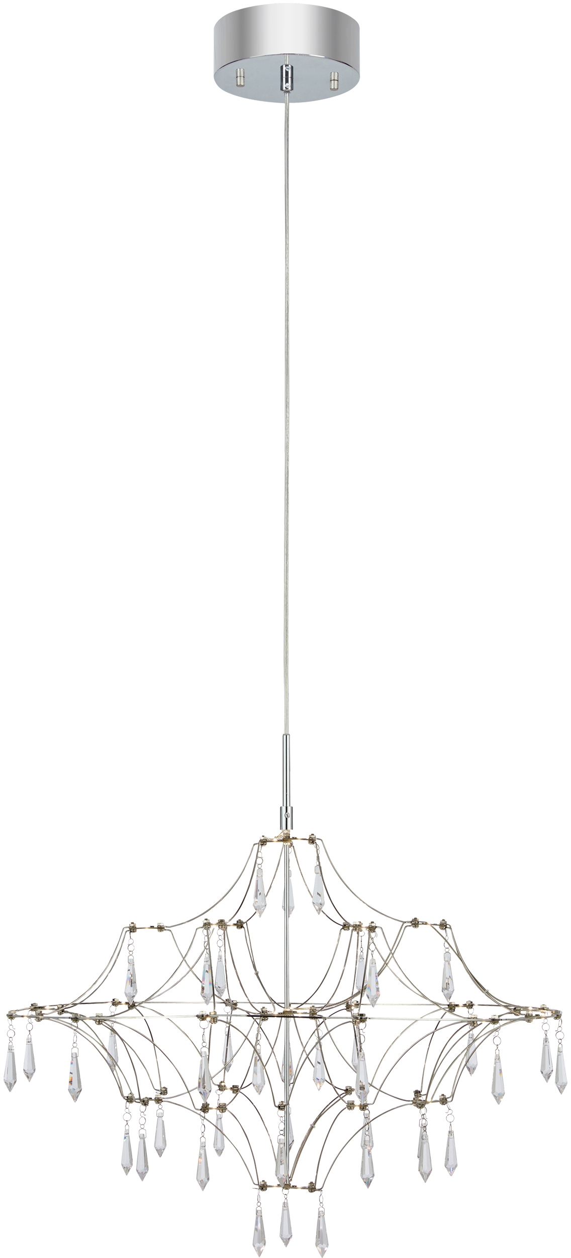 Darmowa Dostawa - Lampa wisząca x14 W stal-przezroczysta Markslöjd Efesos 108869
