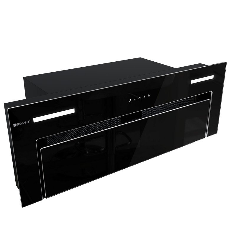 Darmowa Dostawa - Okap kuchenny 80 cm podszafkowy czarny Globalo Design Gingero GINGERO802H2HBLACK